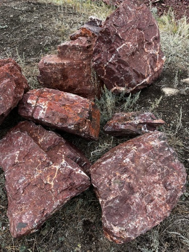 Камни для ландшафтного дизайна красно-фиолетовые 10-60 килограмм купить в Республике Алтай