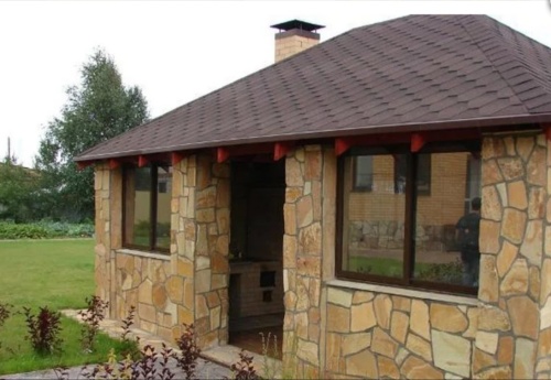 Плитняк златолит жёлтый для фасада 1,5-3 см купить в Республике Алтай