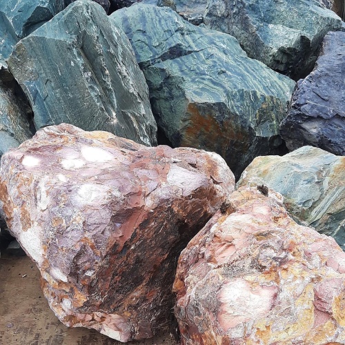 Ландшафтные глыбы красно-фиолетовые 200-1000 килограмм купить в Республике Алтай