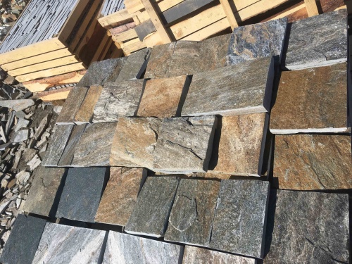 Плитка пилёная златолит Уральский для цоколя, отмостки купить в Республике Алтай