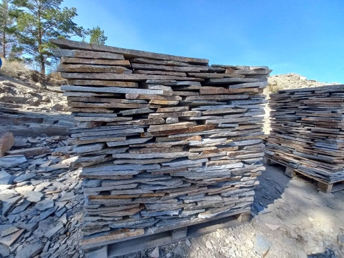 Плитняк златолит серебристый для фасада купить в Республике Алтай