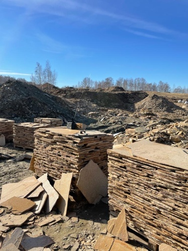 Плитняк златолит жёлтый золотистый для отмостки купить в Республике Алтай