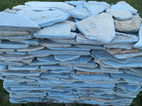 Плитняк златолит зелёный галтованный для цоколя купить в Республике Алтай